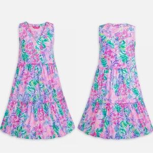 Disney Parks Lilly Pulitzer Dress Lorina Tiered Flowy Minnie Daisy